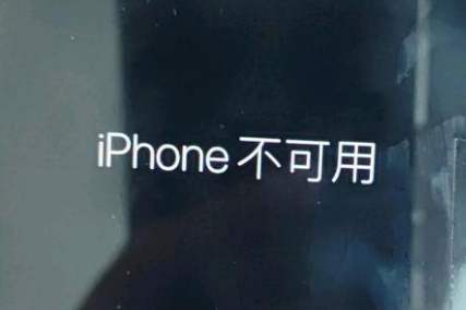 黎安镇苹果服务网点分享锁屏界面显示“iPhone 不可用”如何解决 