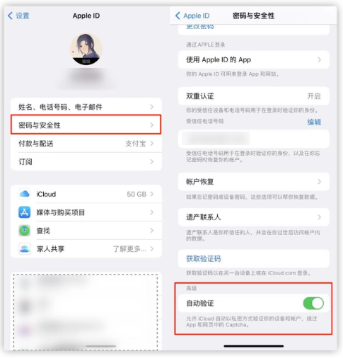 黎安镇苹果手机维修分享iOS 16 自动验证功能开启方法 
