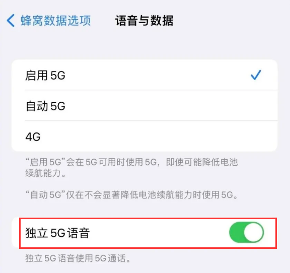 黎安镇苹果14维修分享iPhone 14 Pro如何开启VoNR 