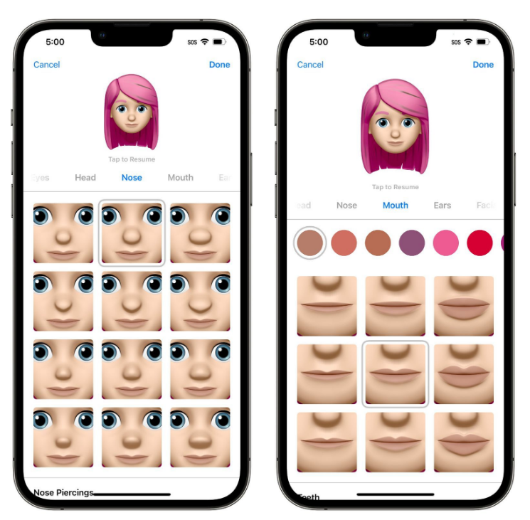 黎安镇苹果手机维修分享​iOS 16中的拟我表情有了哪些变化和升级 
